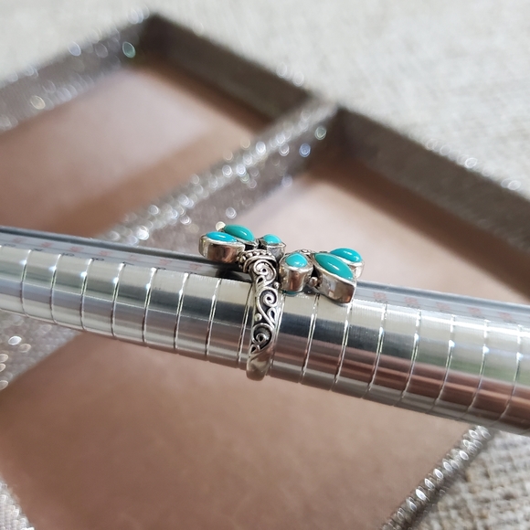 Samuel B. Sterling Turquoise Bypass Ring - Picture 3 of 8